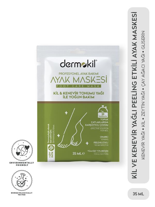 Dermokil Kil & Kenevir Yağli Ayak Maskesi (35 ml)