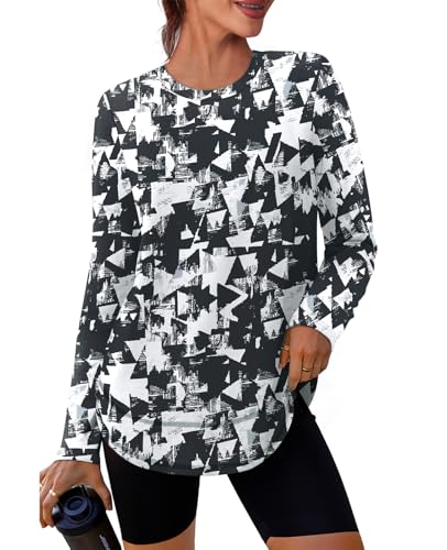 Image of XIEERDUO Women's Workout Tops Long Sleeve Shirts Sun Protection UPF 50+ Quick Dry Shirts for Hiking Running S-3XL