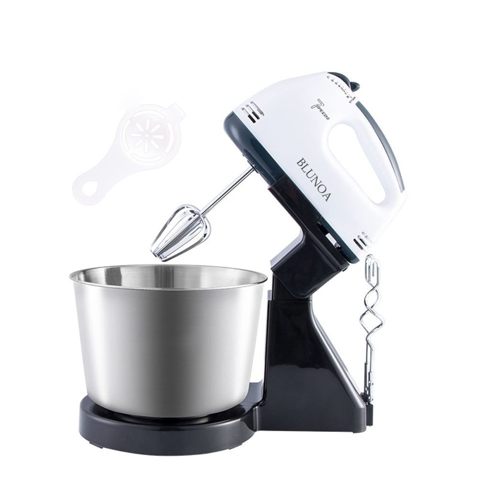 Frullatori elettrici a Immersione 2 in 1, Doppio frullatore a Immersione e a Stelo, frullatore Professionale a 7 velocità, Frusta elettrica per mescolare, frullare, Montare e sbattere, 180 W