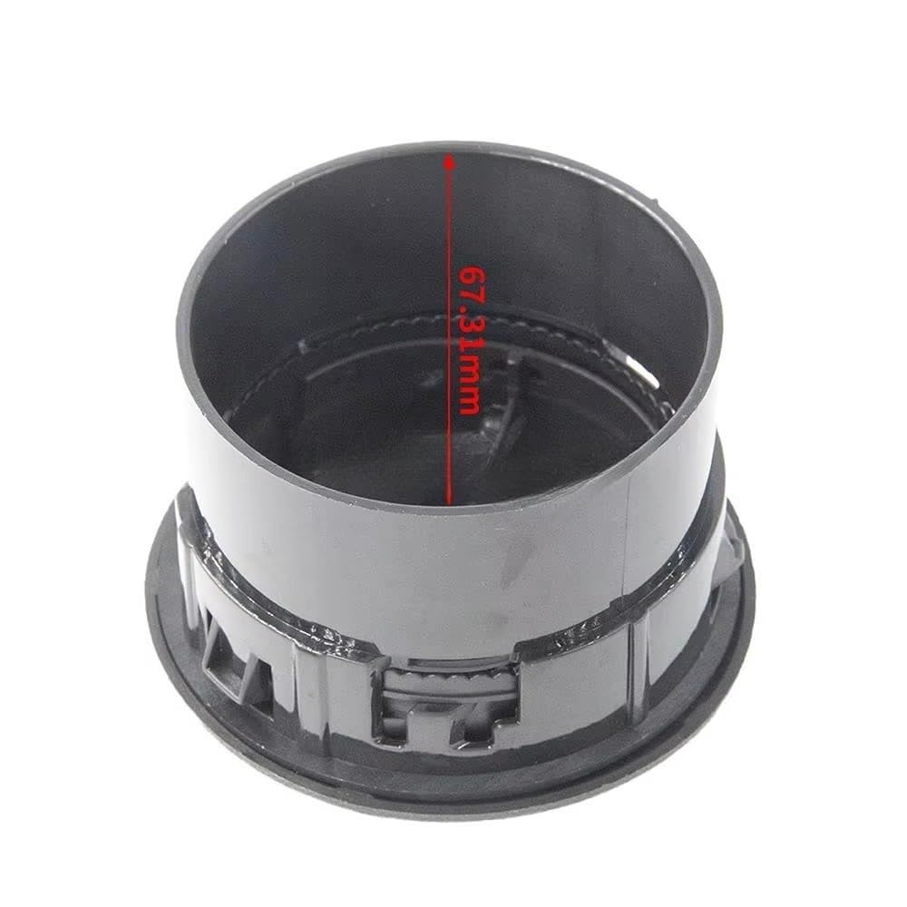 Nisza Bocchette Aria condizionata Auto 4 Pezzi Copertura Bocchetta Aria cruscotto Interna per Dacia per Logan per Sandero per Master 3 per Opel 687606360R 8200212480 8200464605 Nero/Cromo