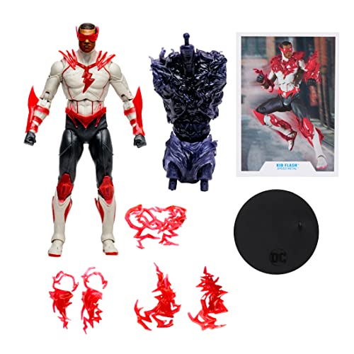 Mcfarlane - Dc Build-A 7" Figures Wave 9 - Speed Metal - Kid Flash #TOP6