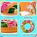 90shine 7PCS Luau Pool Floats: Hawaiian Swimming Rings with 13.5