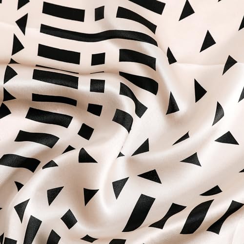 STARWHISPER 100% Pure Mulberry Silk Square Scarf27 x27 Lightweight Neckerchief Hair Scarf Headscarf Night Sleeping3