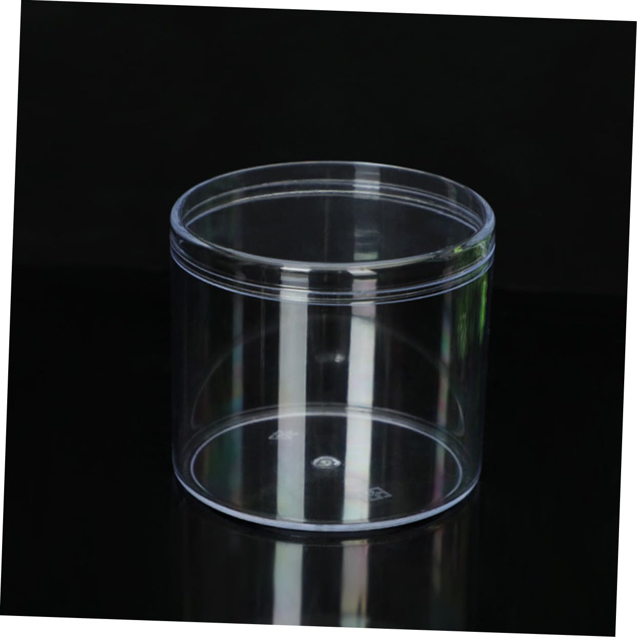 15 Tarros de Almacenamiento de Plástico Transparente Redondos con Tapa Hermética para Organización Fácil en Cocina y Despensa, Capacidad 225ml