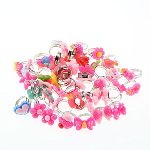 Hrph 50 Piezas Bulto sortea los Anillos de Dedo del Metal Cabritos...