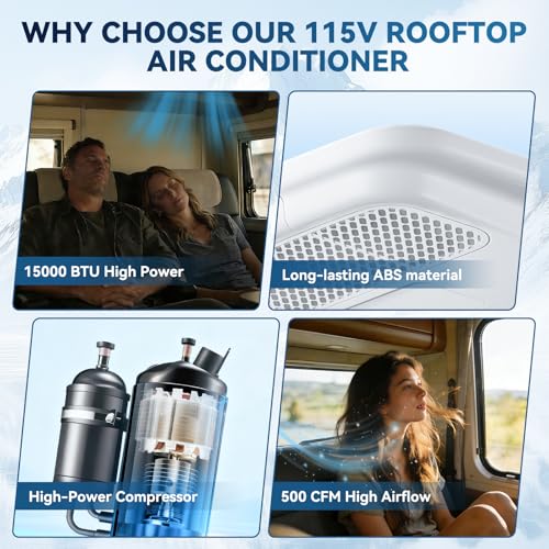 hiberry 15000 BTU Rooftop RV AC