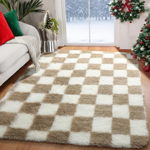 KICMOR Area Rugs for Bedroom Living Room, 4x6 Fluffy Soft