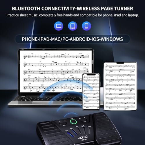 Joyo 051-JSP01-0011 Wireless Page Turner Buletooth Music Page Turner Pedal For Ipad Tablets Android Ios Phones Keyboard Foot Switches Turner  thumb #1