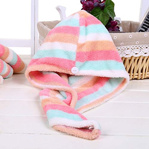 Preisvergleich Produktbild Damenhandtücher Bad Mikrofasertuch Schnelltrocknendes Haar Handtuch Badetücher Für Erwachsene toallas Mikrofaser toalha de banho -Colorful Stripe-25x65cm