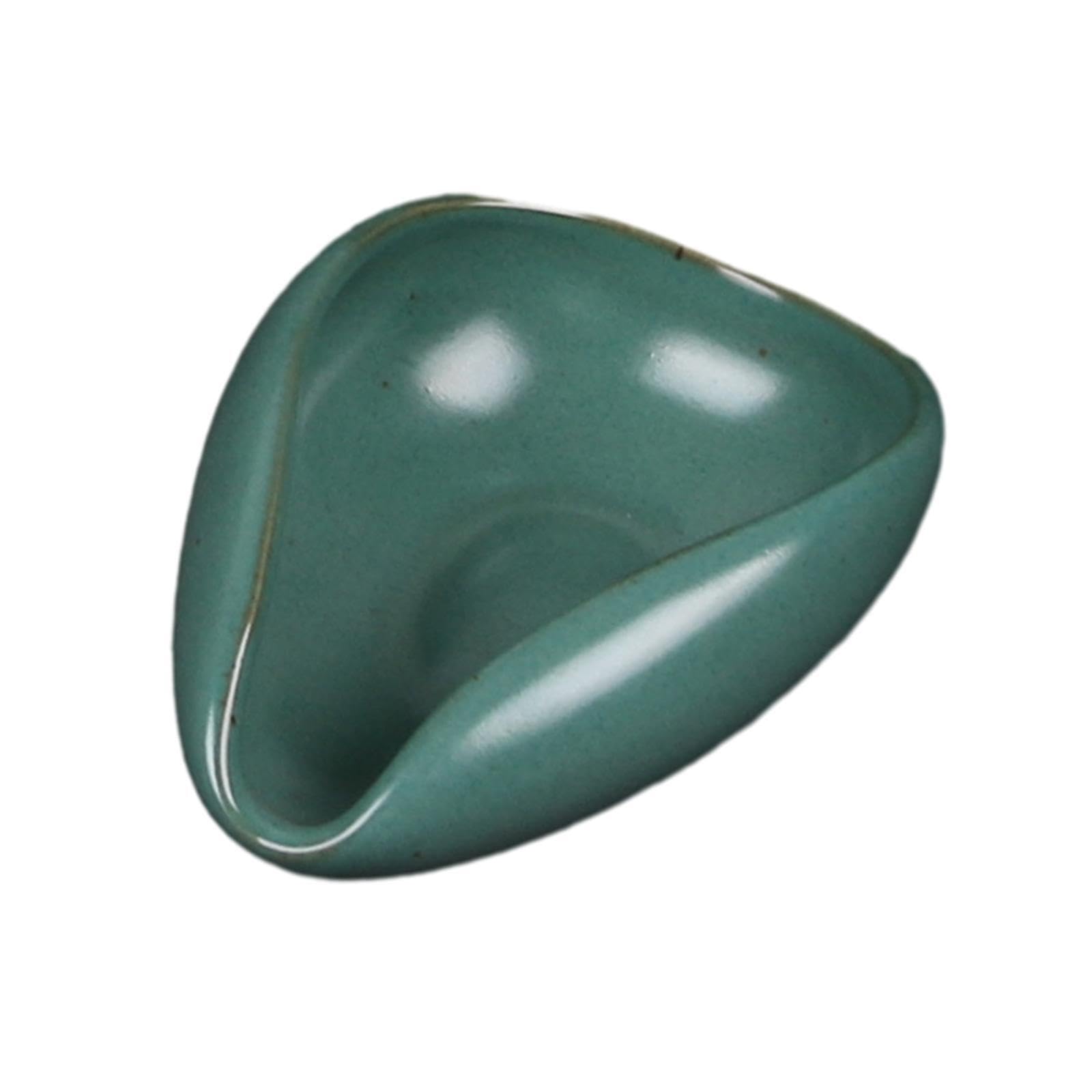 QIXCXAZ Multipurpose Coffee Bean Dosing Bowl Reliable Unique Lightweight Porcelain Container Home Cafe Weigh Coffee Bean Container Allows To Easily Weigh, green, 9.8x7.5x4cm