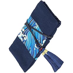 Telas Cortinas Livianas Shipenophy Estuche para Lápices con Cortina, Envoltura Liviana para Lápices, Lavable para Estudiantes para Bolígrafos