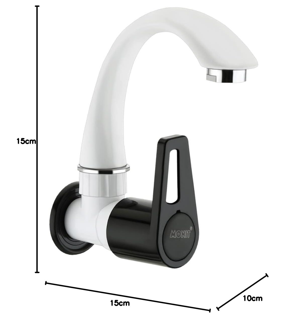 MONIT Sink Tap - Polished PVC Kitchen & Bathroom Tap -7