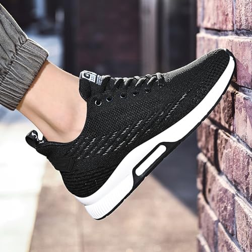 Image of BMINFEE Men's Invisible Height Increasing Elevator Shoes Lightweight Sport Shoes Height-Boosting Breathable Lace up Sneakers 2.4 Inches