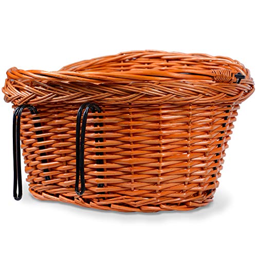 Cestino di Vimini per Bicicletta - 39x27x22 cm