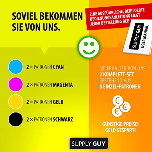 Supply Guy LC3219XL Druckerpatronen kompatibel mit Brother LC3219 LC3217 Patronen passend für MFC-J5330DW MFC-J5730DW MFC-J6530DW MFC-J6930DW MFC-J6935DW Multipack 8 Tintenpatronen