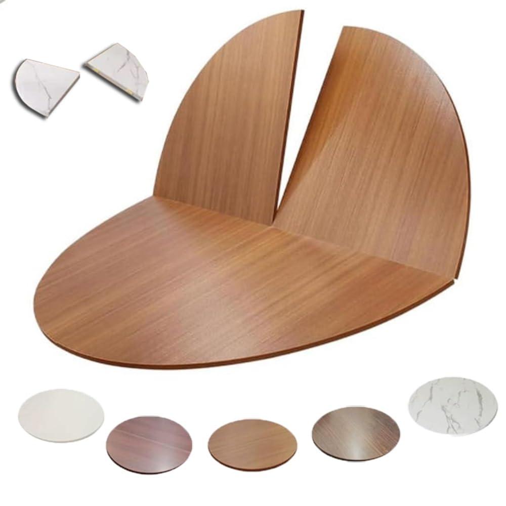 Extension de table ronde pliable en bois pour ajouter des couverts sans pieds