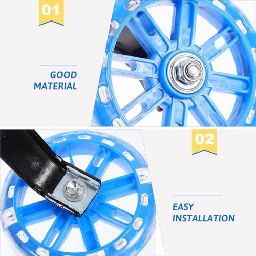 Ruedas de Entrenamiento para Bicicletas, 1 Par de Estabilizadores Ajustables Azules para Equilibrio y Aprendizaje miniatura 3