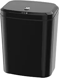 Lixeira Automatica com Sensor, Lixeira Inteligente com Sensor Infravermelho, Lixeira sem Contato para Sala de Estar, Cozinha, Banheiro, Escritório, Quarto, Locais Comerciais, 16L, Preto