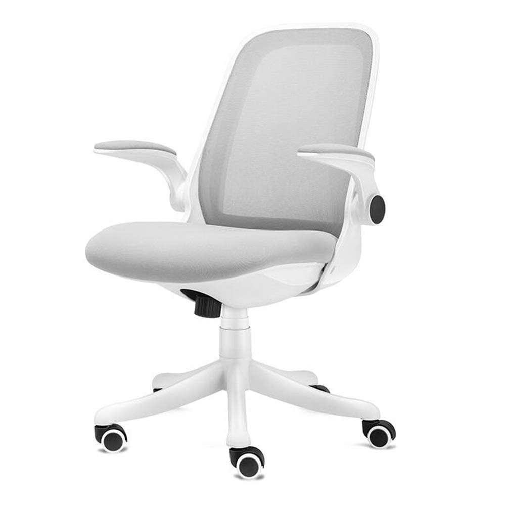Ergonomiczne krzesło biurowe z siatki z regulowaną wysokością i podnoszonymi podłokietnikami, obrotowe krzesło biurkowe do użytku domowego lub biurowego