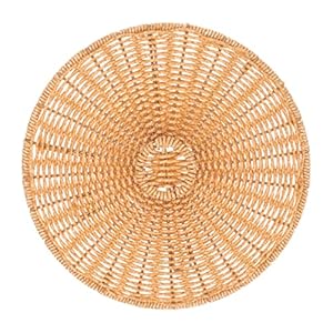 VALICLUD Runder Abfallbehälterdeckel aus Rattan