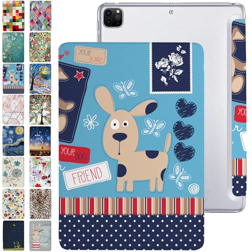 Image of DuraSafe Cases for iPad Pro 12.9 inch 6 5 4 Generation Case A2436 MHNF3HN /A MHNG3HN /A MNXR3HN /A MNXT3HN /A A2378 MHNF3HN /A MHNG3HN /A A2229 MY2H2HN /A MY2J2HN /A A2461 MHNH3HN /A MHNJ3HN /A - Puppy Friend