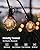 Outdoor String Lights 25 Feet G40 Globe LED Patio Lights with 13 Edison Plastic Bulbs(1 Spare), Waterproof Connectable Hanging Lights for Backyard Porch Balcony Party Decor, E12 Socket Base, Black