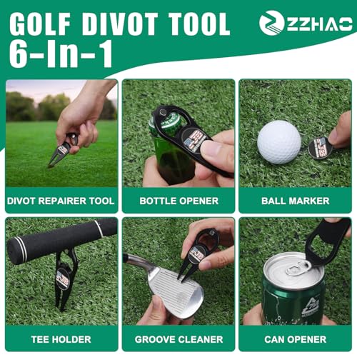 ZZHAO Golf Divot Tool and Golf Ball Marker, Divot Repair Tool,Golf Accessories for Men, Funny Gifts for Men, Tools for Men - Image 4
