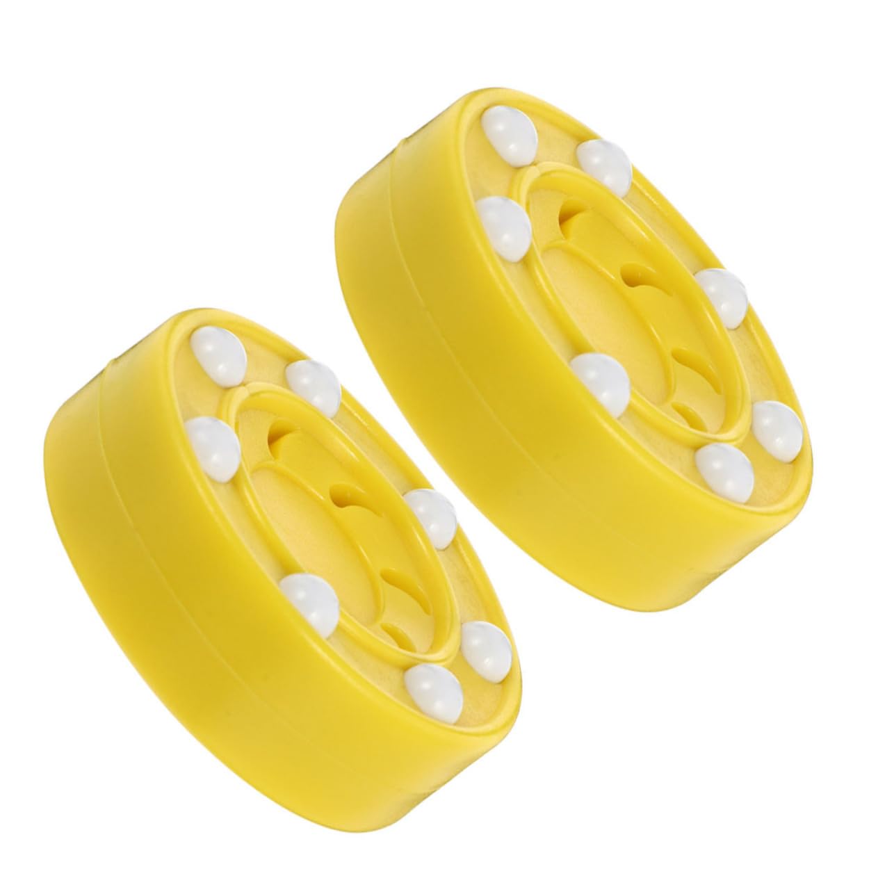 Rollschuhlaufen Klein Hockey-Pucks Skaten Eishockey Sport Hockey Eiswürfel Aus Kunststoff Pucks Trainieren Pucks Für Hockeyspiele Pucks Üben Hockeyzubehör Pp Gelb