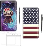 AATACAS 2 Pcs a Set, Car Registration and Insurance Card Holder with Magnetic Closure, Printed Le...