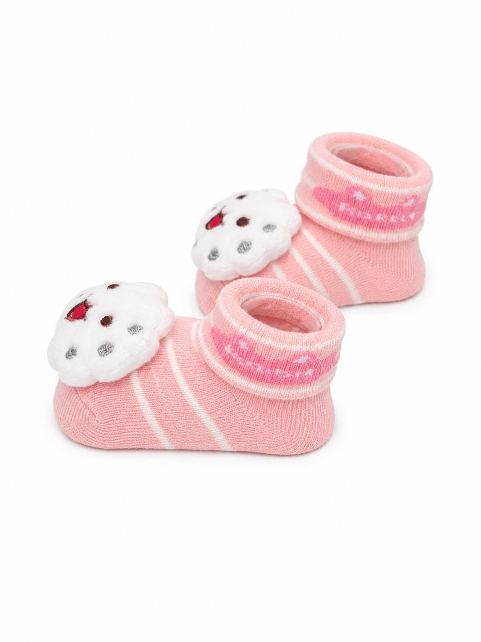 Baby Cartoon Booties for Babies & Toddlers | Soft Cotton Baby Booties | Pink Bunny Design-image-8