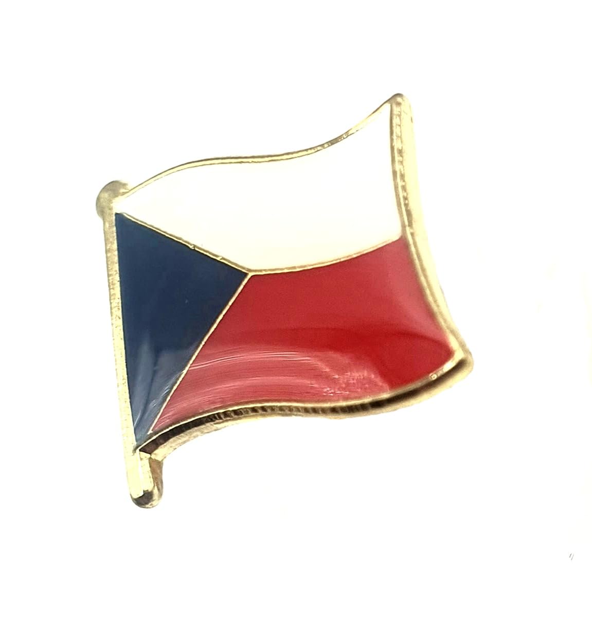 Czechy Czechosłowacja metalowa emalia flaga państwa przypinka odznaka, Metal