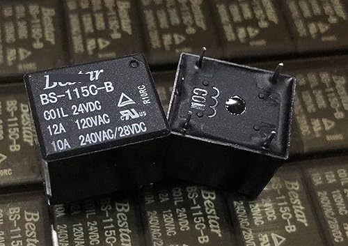 Relé 5 pines MOBYAT BS-115C-B 24VDC para control de circuitos de automoción