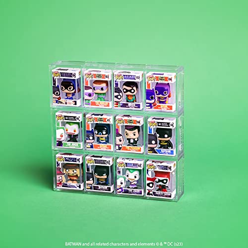 Funko Bitty Pop! DC - Batman, Batgirl, The Riddler et Une Mini-Figurine Mystère en Surprise - 2.2 Cm - DC Comics Collectionnable - Étagère Empilable Incluse - Idée de Cadeau