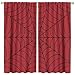 Black Spider Web Kids Blackout Curtains Window, Boys Children Nursery Bedroom Nursery Toddler Family Red Background Decoration 42x45in 2 Panels