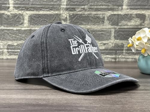 Image of Embroidered Adjustable Baseball Hat for Men Women, Washed Cotton | Premium Embroidery Design, Adjustable Metal Buckle Closure, Simple Lifestyle Wear