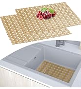 Lot De 2 Tapis Evier Cuisine En PVC Set, Protege Evier