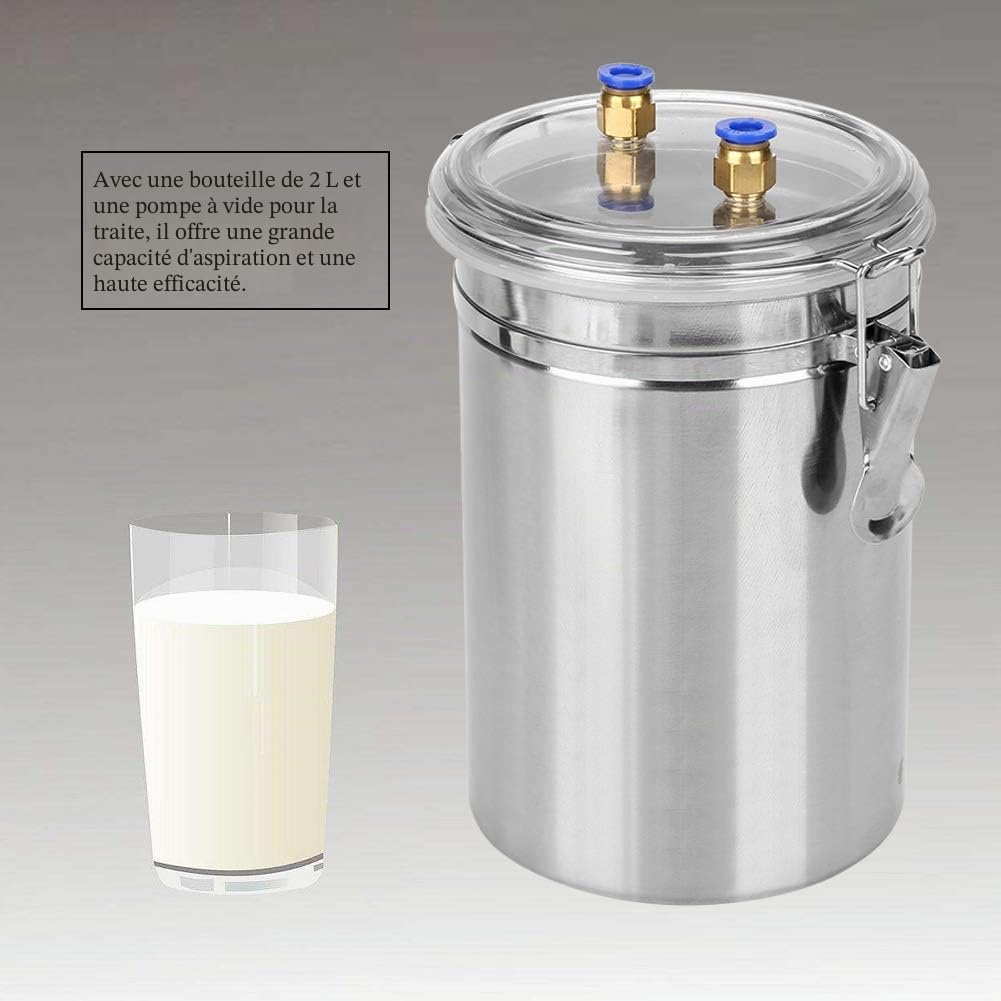 Tire-Lait Électrique Pompes Milker Électrique 110-240V Machine à Traire avec 2L Bouteille de Lait Équipement pour Bétail Laitier Vache Moutons Chèvre Lait Portable Pompes à Vide Électrique(Sheep )