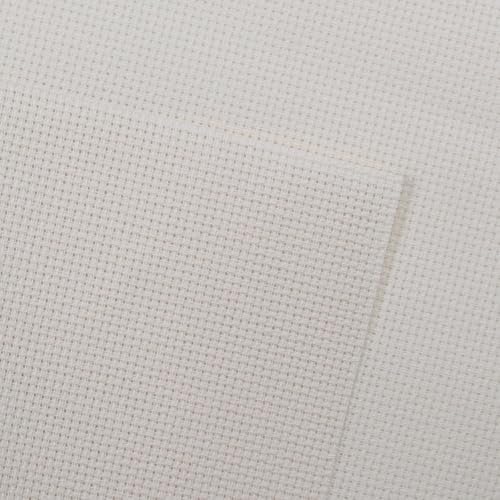 Image of KCS 16CT Counted Cotton Cross Stitch Aida Cloth Fabric (12 inch x 59 inch,Ecru)
