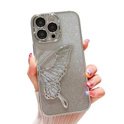 Coque iPhone 13 Pro antichoc transparente papillon contre les rayures