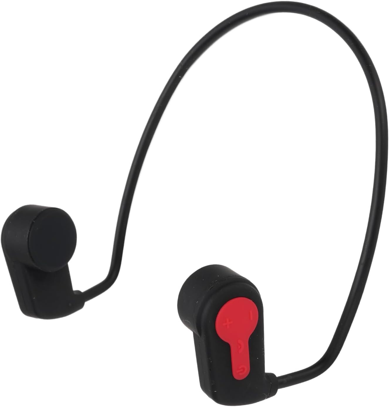 EBTOOLS Swimming Headphones, Bluetooth 5.0 IPX8 Water Proof Wireless Earphone with 16G MP3 Player, for Running Cycling Workout Swimming Diving (Black Red)