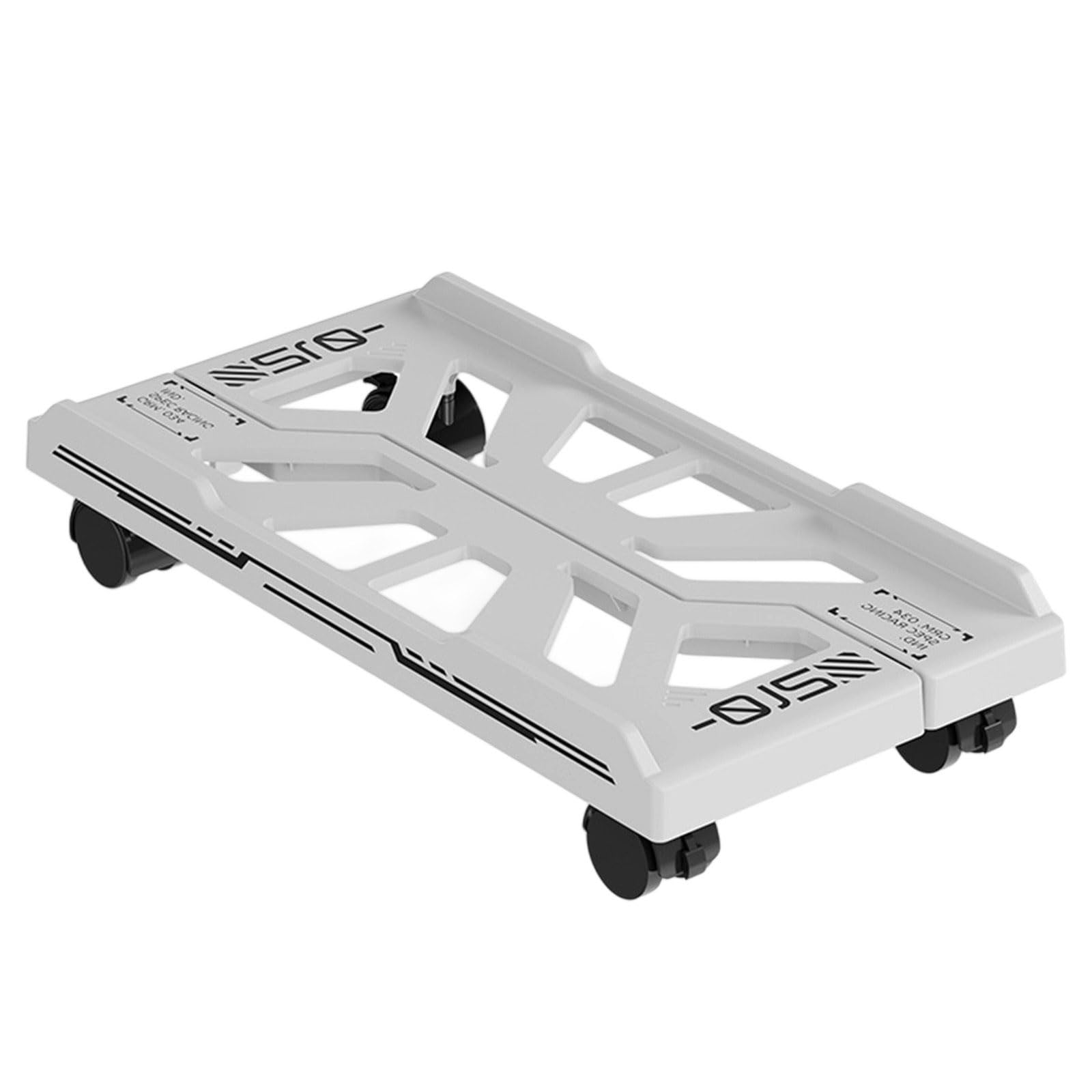 Apludoo White Computer Tower Stand Metal Rolling Holder Adjustable Mobile Cpu Under Desk Towers Stand For Most Adjustable Mobile Cpu With Casters Wheel
