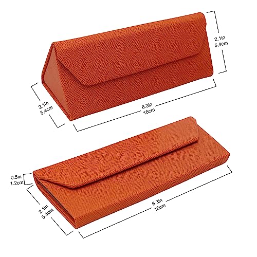 Image of Real Sic Glasses Case for Men and Women - Magnetic Folding Hard Shell Sunglass Holder - Inspired by Solid Color