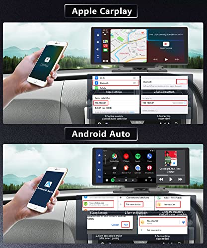 Portable Car Stereo with Wireless Carplay Android Auto - Image 2
