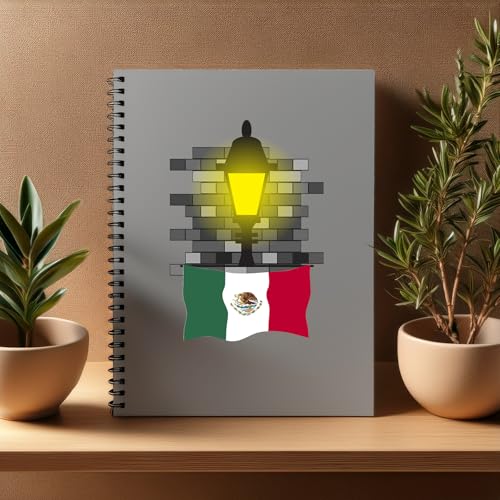 Carnet Mexico Street Lamp Bricks A5 ligné pour vos notes quotidiennes