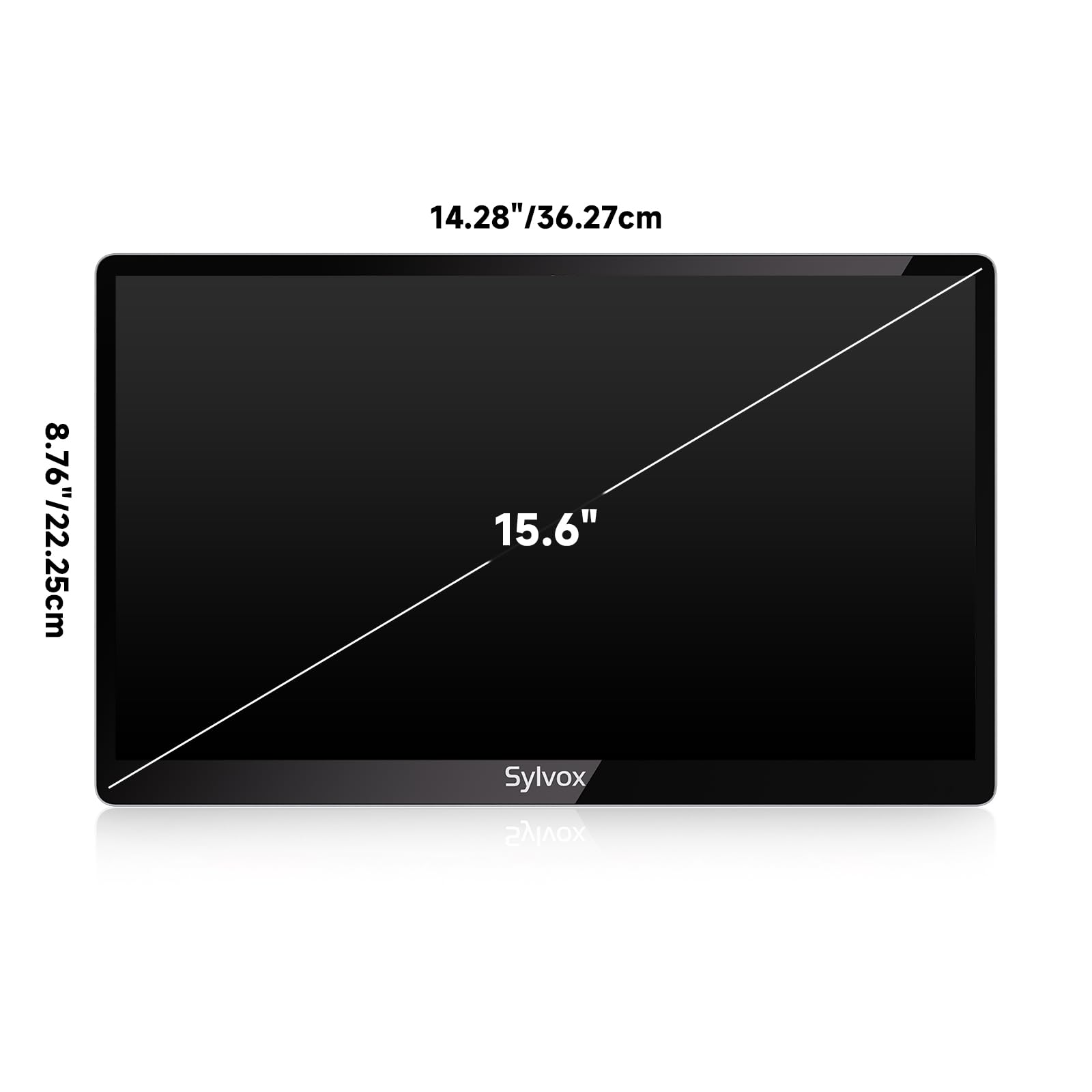 SYLVOX 15.6 Inch Smart Folding TV 1080P Google Assistant - Dettaglio