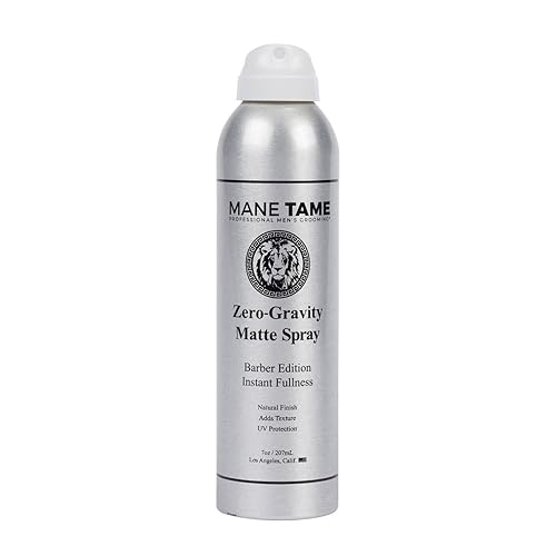 MANE TAME - Spray de gravedad cero de 7 onzas con acabado mate, añade plenitud instantánea, volumen, textura y protección UV para un cabello más