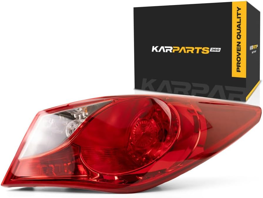 KarParts360 For Hyundai Sonata Tail Light Assembly 2011 2012 2013 2014 Passenger Side For HY2805116 | 92402-3Q000