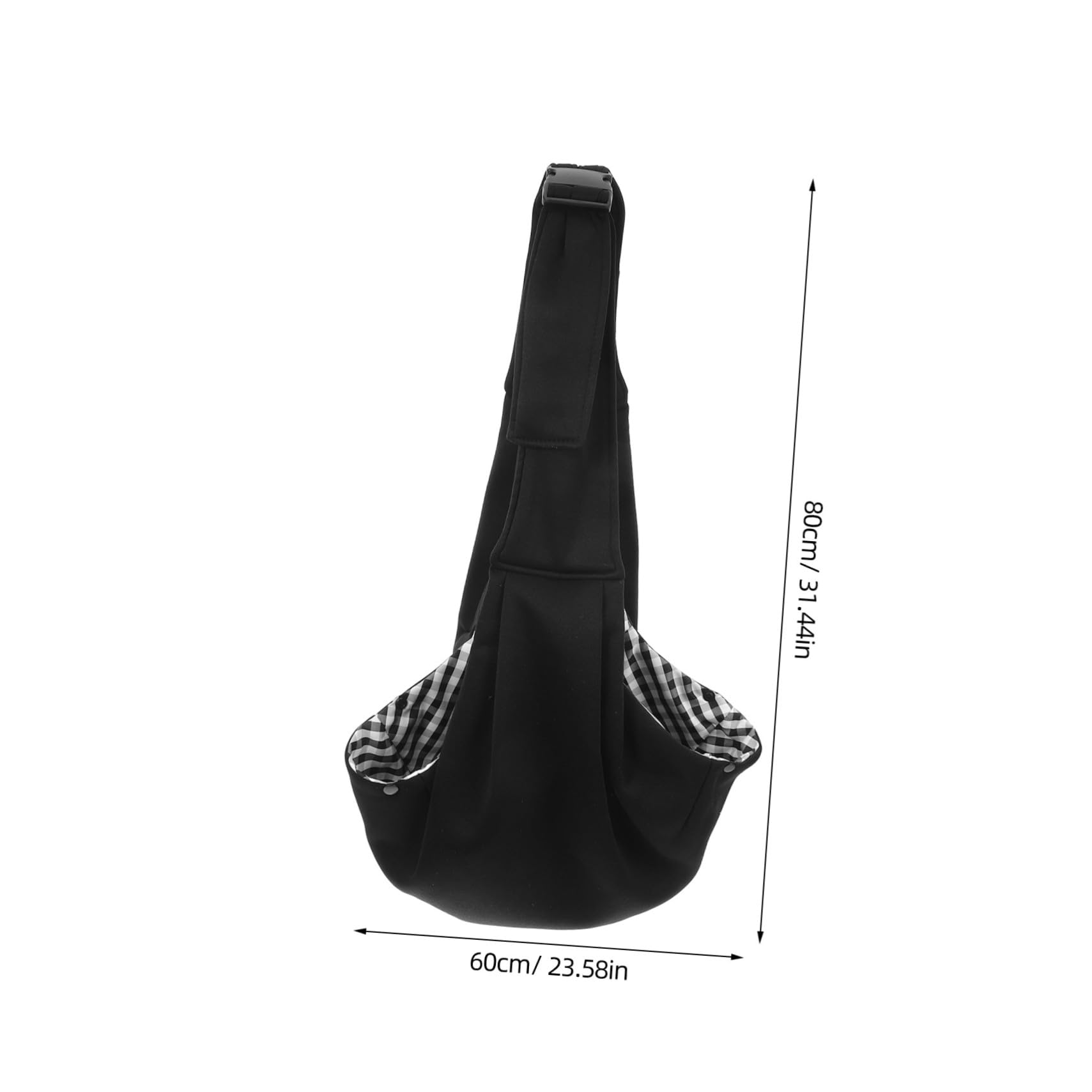 BESPORTBLE Portable Dog Carriers Sling Cat Wrap Carrier Pet Shoulder Bag Adjustable Harness Small to Medium Pets Black