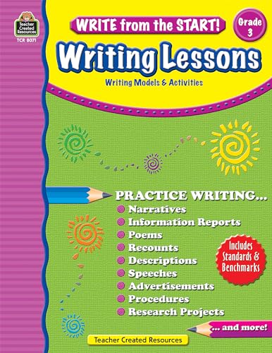 Write from the Start! Writing Lessons, Grade 3: Writing Models & Activities