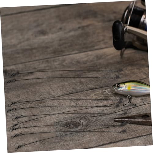 Cable líder para pesca VANZACK de acero inoxidable y nailon 15 cm miniatura 6
